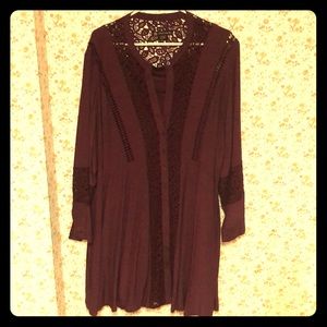 Love and legend size 24 wine coloured shirt dress